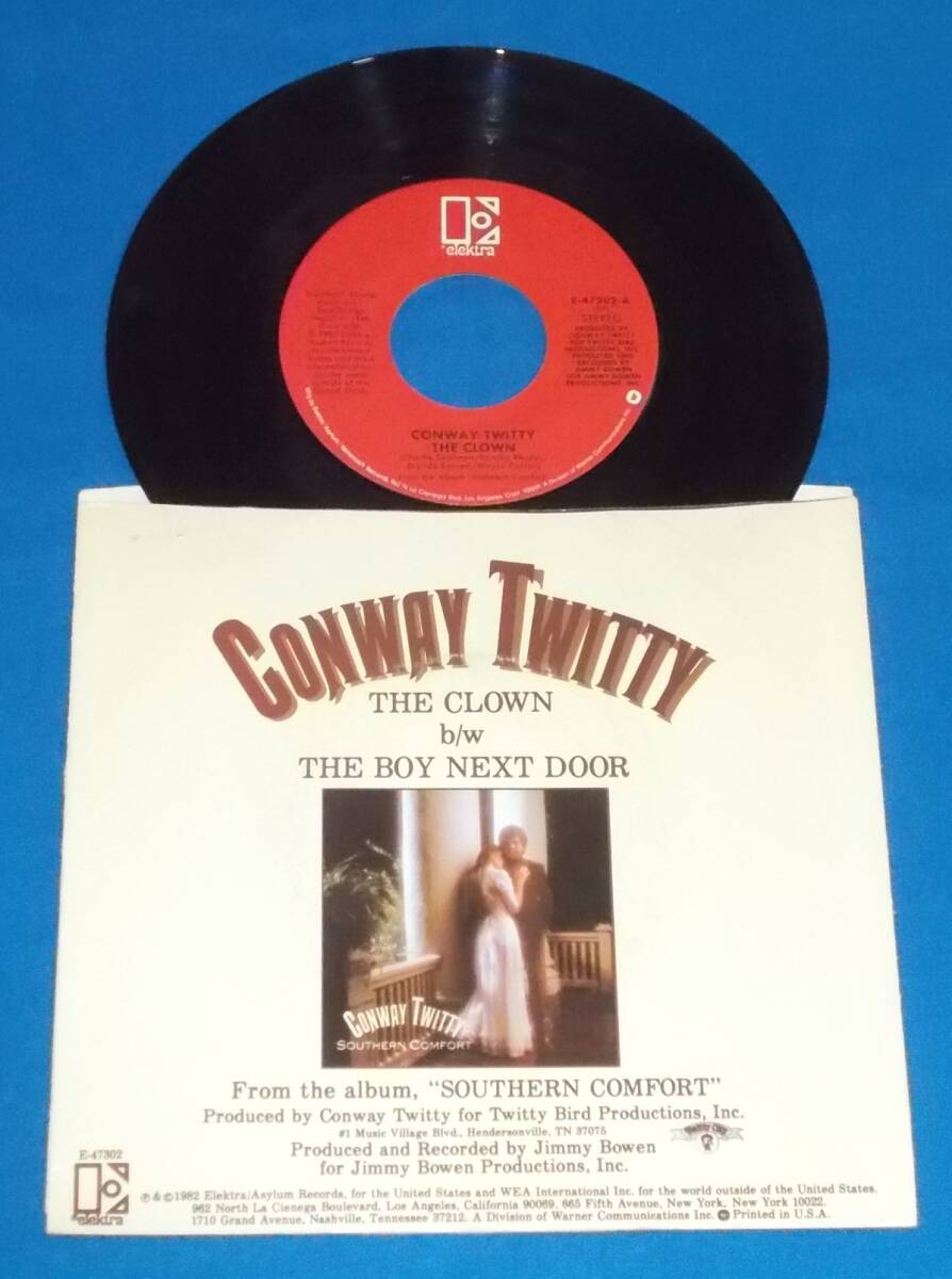 ☆7inch EP★US盤●CONWAY TWITTY/コンウェイ・トゥイッティ「The Clown」80sカントリー名曲!●_画像2