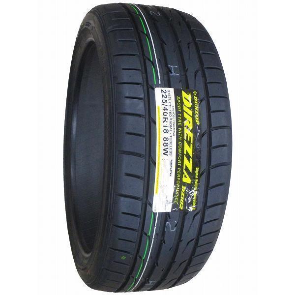 225/40R18 4本セット 2024年制造 新品サマータイヤ DUNLOP DIREZZA DZ102 送料無料 ダンロップ ディレッツァ 225/40/18