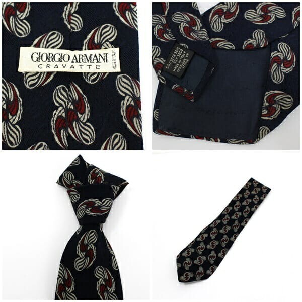 53028 ジョルジオ?アルマーニ シルク ネクタイ 中古 ABランク GIORGIO ARMANI メンズ ビジネス