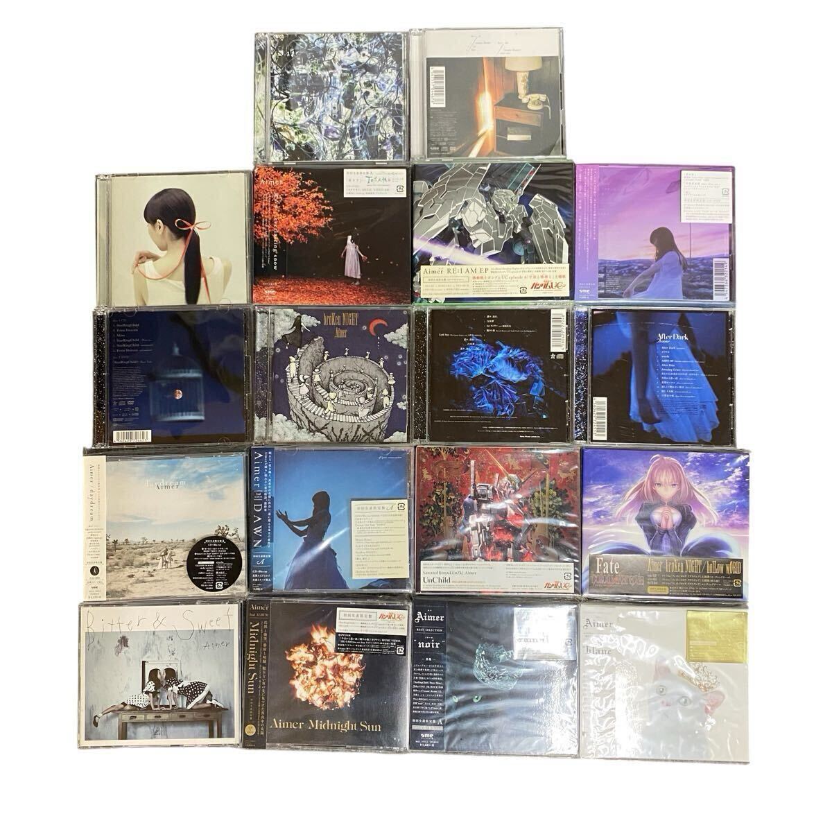 Aimer/1st‐4thアルバム+合体スリーブ+シングル コンプリートセット Aimer エメ アルバム シングル CD 18枚 まとめ 初回 盤 版 多数