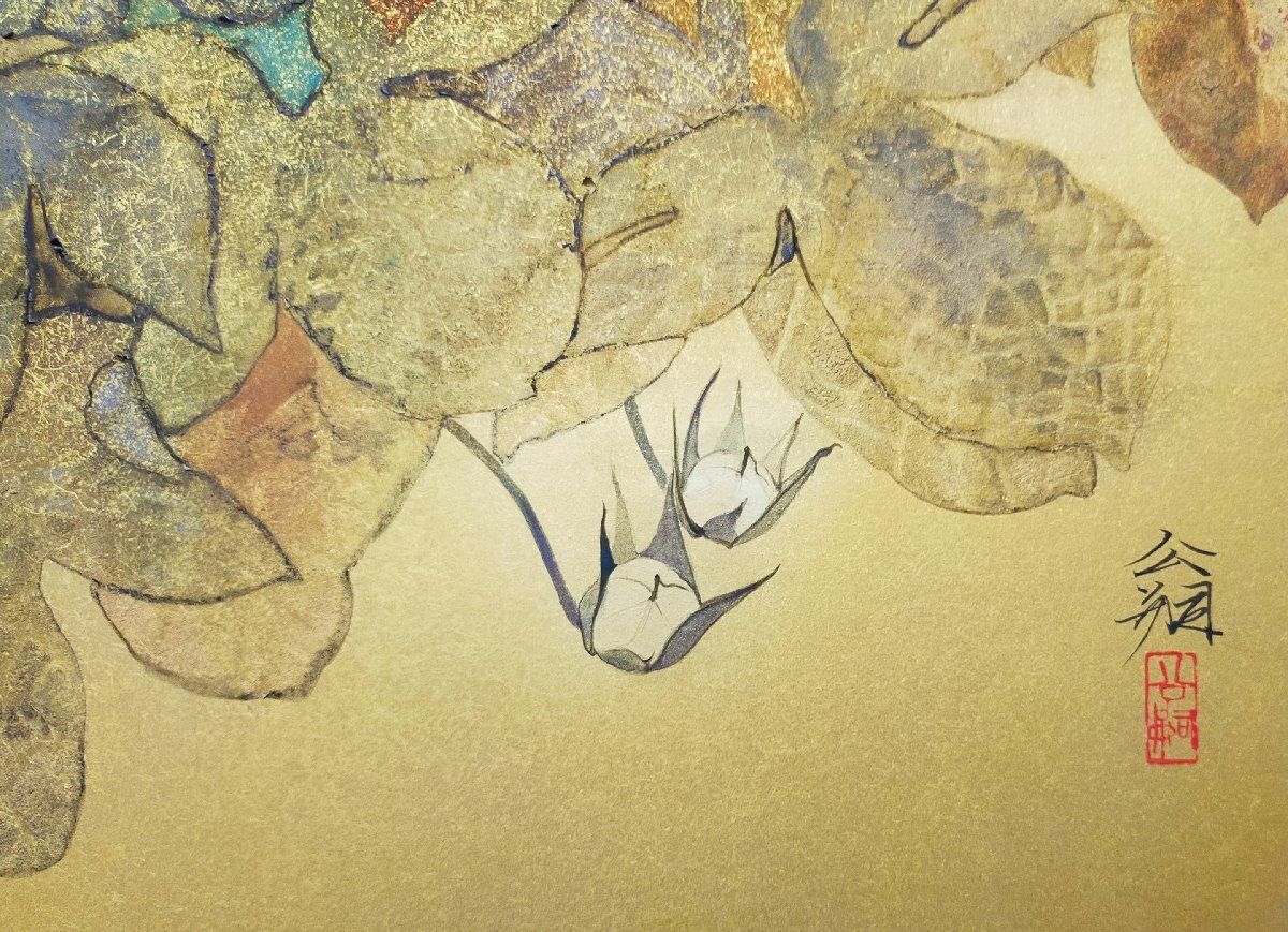 【宇美】真作 松村公嗣 紙本彩色20號 晨夏 共シール 大作優(yōu)品 日本美術(shù)院內(nèi)閣総理大臣賞 師:片岡球子 キャンセルの為再出品 送料無料