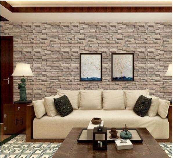 新品☆未使用★50枚 70cm×77cm 厚さ3mm 背景壁 3D立體レンガ模様壁紙 防水 汚い防止 カビ防止 エコ素材