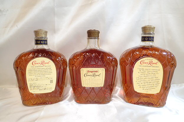 6025[M]◆未開栓古酒◆Crown Royal/クラウン ローヤル/カナディアン ウイスキー/1979/1L/750ml/40%/箱 巾著袋付き含む 3本