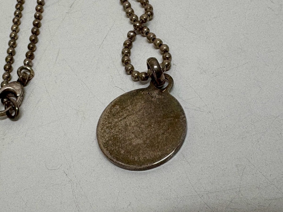 4111　GUCCI グッチ ネックレス クレストコイン SV925 中古 正規(guī)品保証