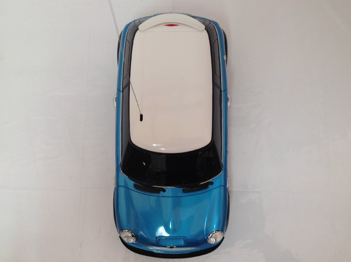 【中古品】【現(xiàn)狀品】ラジコンカー ミニクーパーS メタリックブルー 動作未確認 欠品部品有 オブジェ