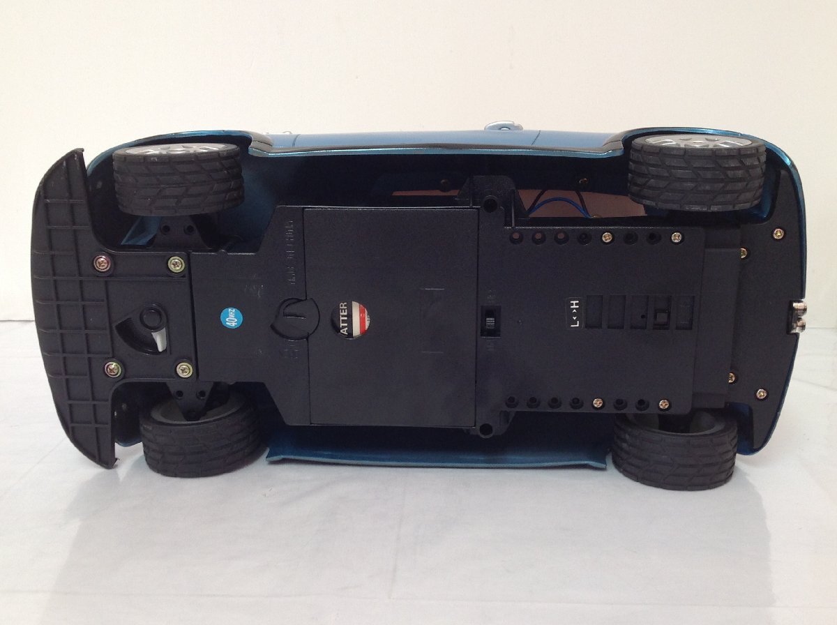 【中古品】【現(xiàn)狀品】ラジコンカー ミニクーパーS メタリックブルー 動作未確認 欠品部品有 オブジェ