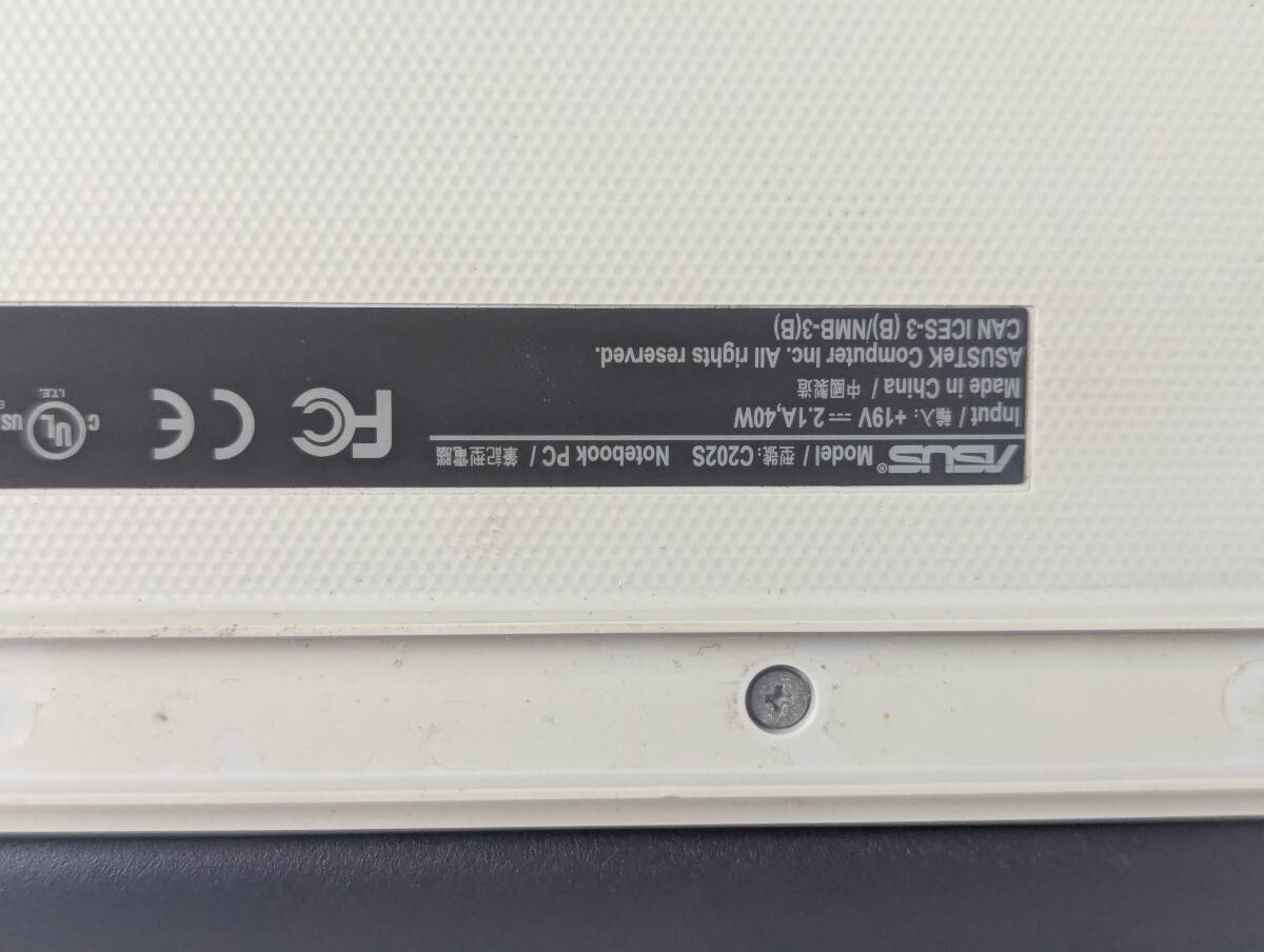 ASUS ChromeBook C202S ノートパソコン 2GB/eMMC16GB 本體のみ　202505131502