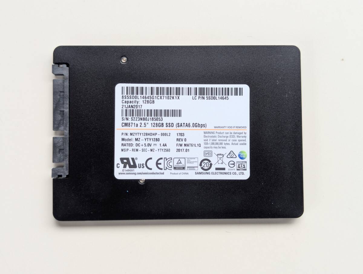 SAMSUNG MZYTY128HDHP-000L2 : 128.0 GB 【動(dòng)作確認(rèn)済み】 185053