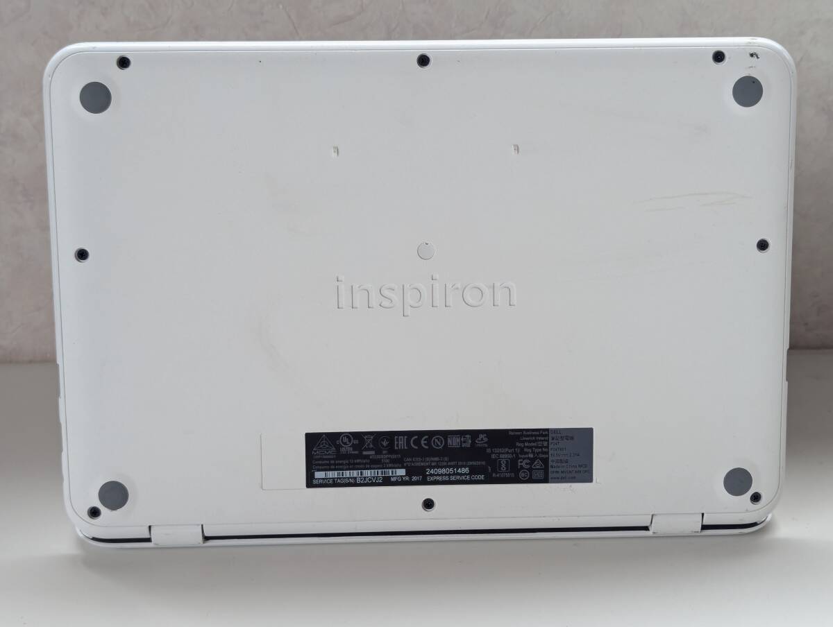 DELL P24T ノートパソコン 4GB/SSD32GB バッテリ駆動 (殘１時間表示) 　動作確認(rèn)OK　本體のみ　202505151612