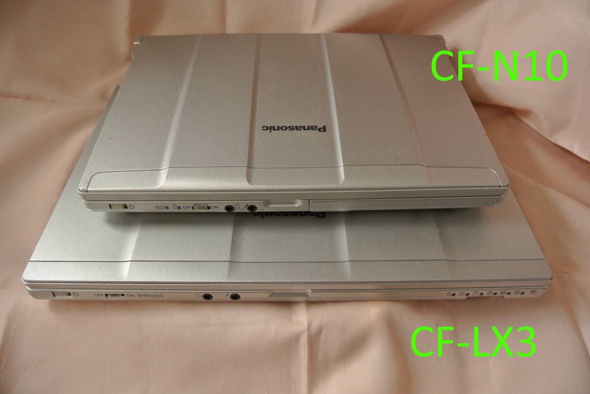 [ジャンク] Panasonic Let's note ２臺(tái)セット（CF-LX3 , CF-N10）Win10起動(dòng)確認(rèn)済み /AC無(wú)し