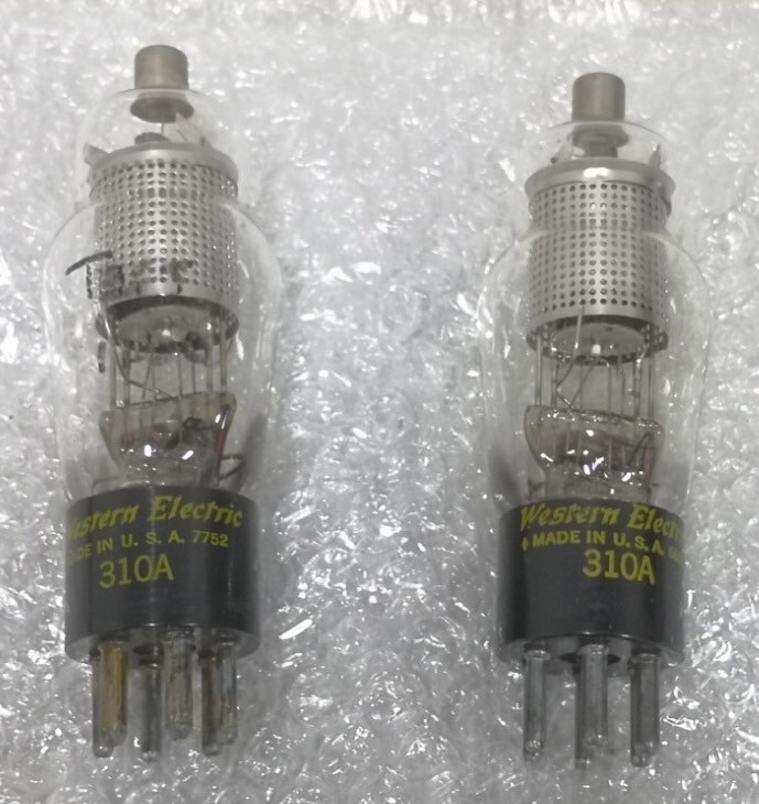 e1114592563 Western Electric 310A 真空管 2個セット ジャンク扱い 送料無料?。? bimg=