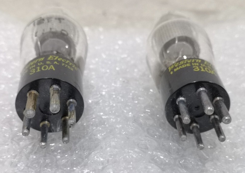 e1114592563 Western Electric 310A 真空管 2個セット ジャンク扱い 送料無料?。? bimg=