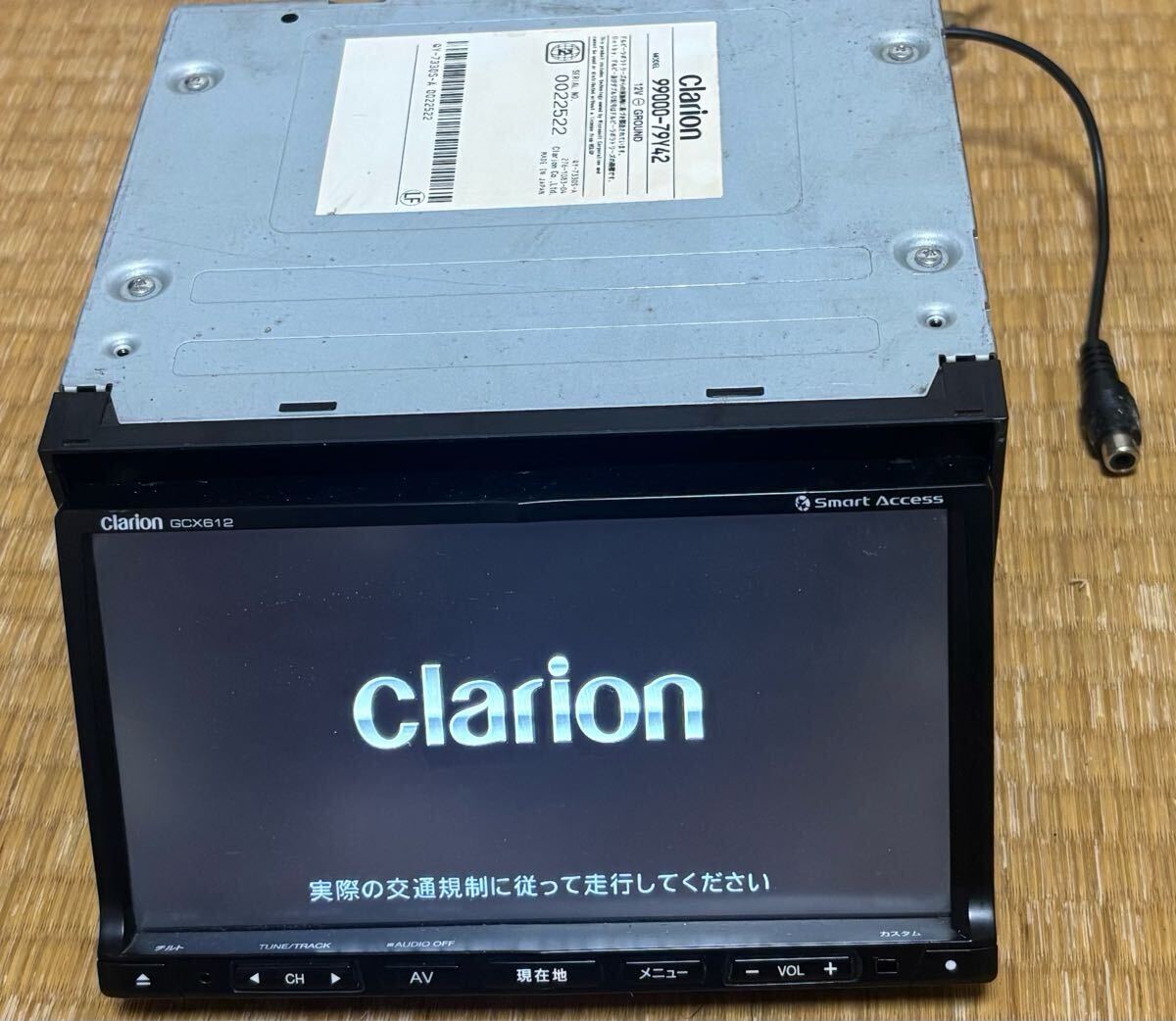 レオン様 クラリオン SDナビ GCX612（クラリオンNX612）バックカメラ付き