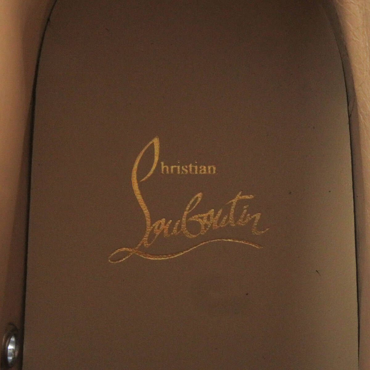 未使用品□クリスチャンルブタン 3101212 LOUIS FLAT スパイクスタッズ スウェードレザー ハイカットスニーカー 紺 40.5 イタリア制