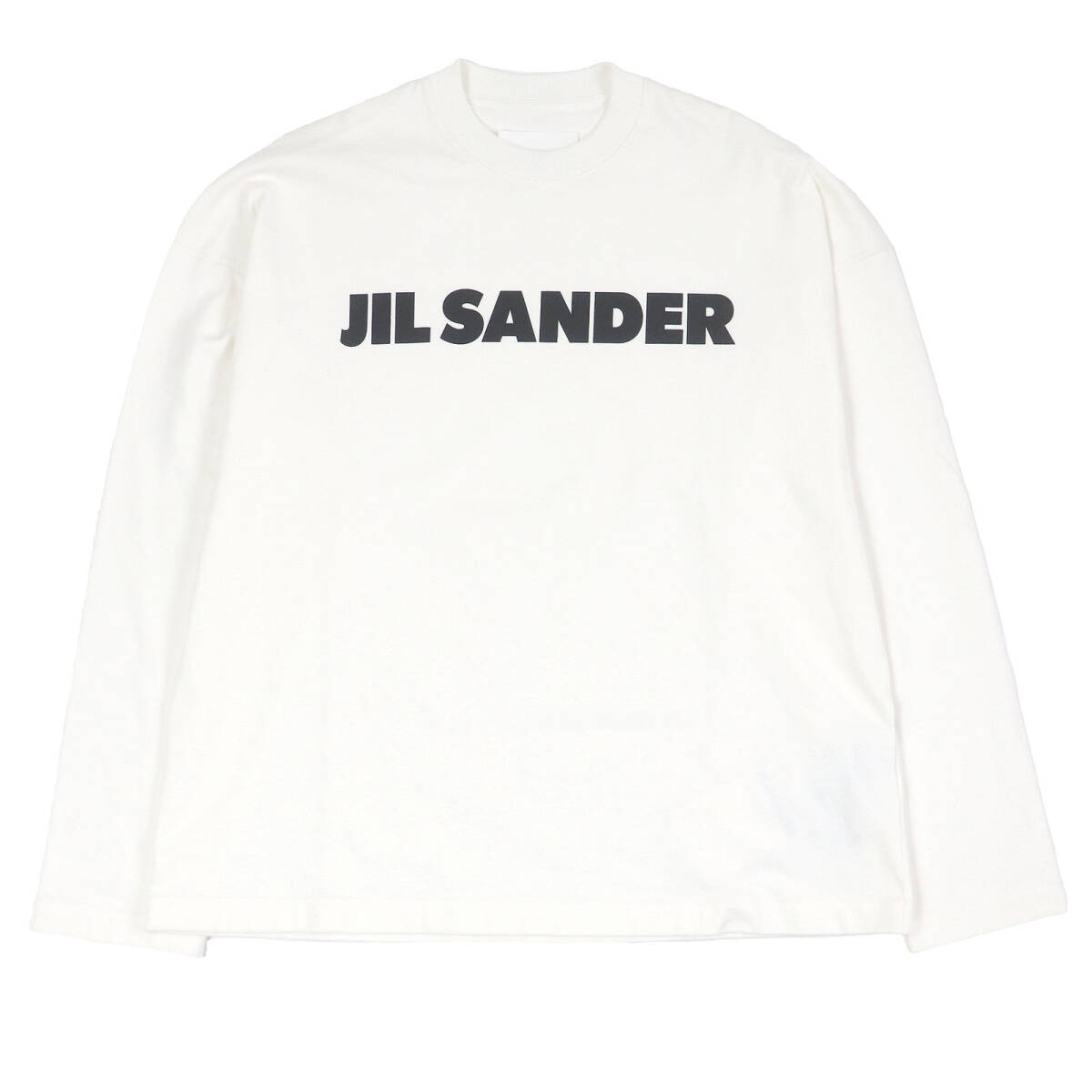 未使用品□JIL SANDER ジルサンダー 2024年制 J22GC0136 フロントロゴプリント 長袖Ｔシャツ ホワイト S イタリア制 正規(guī)品 メンズ