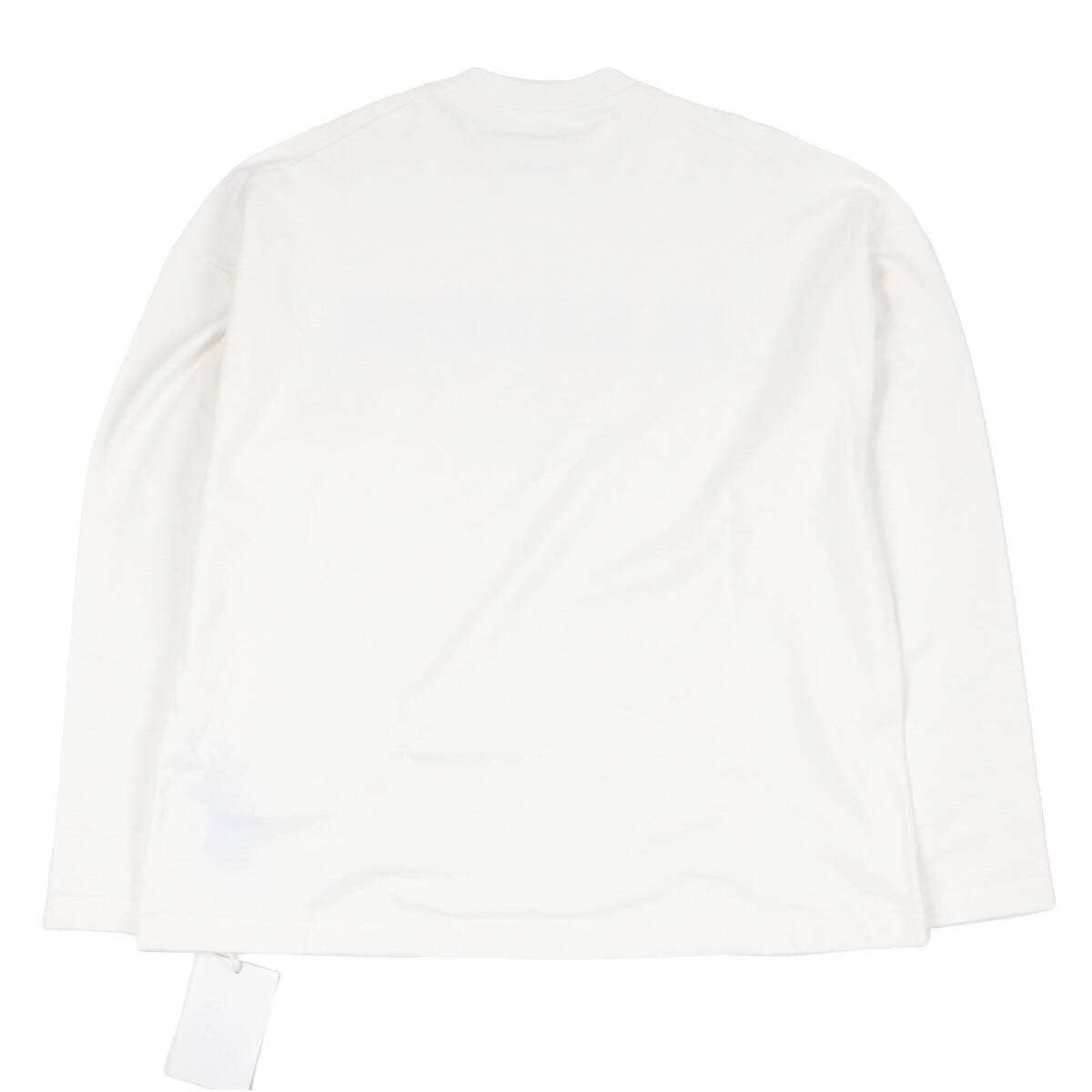 未使用品□JIL SANDER ジルサンダー 2024年制 J22GC0136 フロントロゴプリント 長袖Ｔシャツ ホワイト S イタリア制 正規(guī)品 メンズ