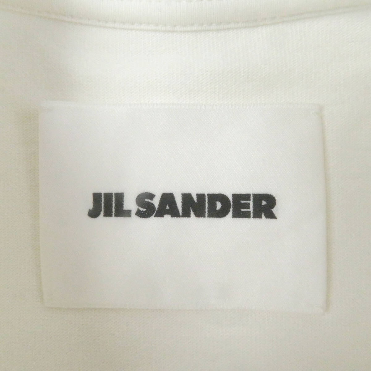 未使用品□JIL SANDER ジルサンダー 2024年制 J22GC0136 フロントロゴプリント 長袖Ｔシャツ ホワイト S イタリア制 正規(guī)品 メンズ
