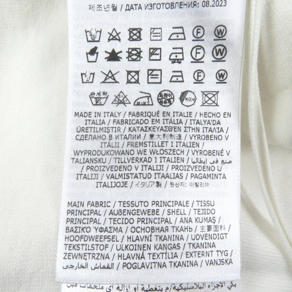 未使用品□JIL SANDER ジルサンダー 2024年制 J22GC0136 フロントロゴプリント 長袖Ｔシャツ ホワイト S イタリア制 正規(guī)品 メンズ