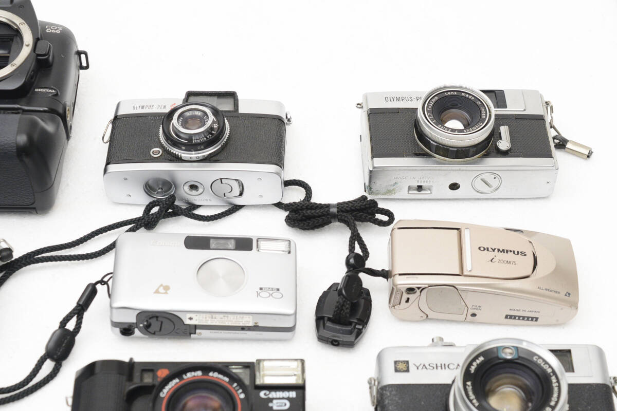 ★デジタルカメラ?フィルムカメラ★ CANON NIKON FUJIFILM OLYMPUS MINOLTA PENTAX KONICA YASHICA ★49個まとめ★ #C846A