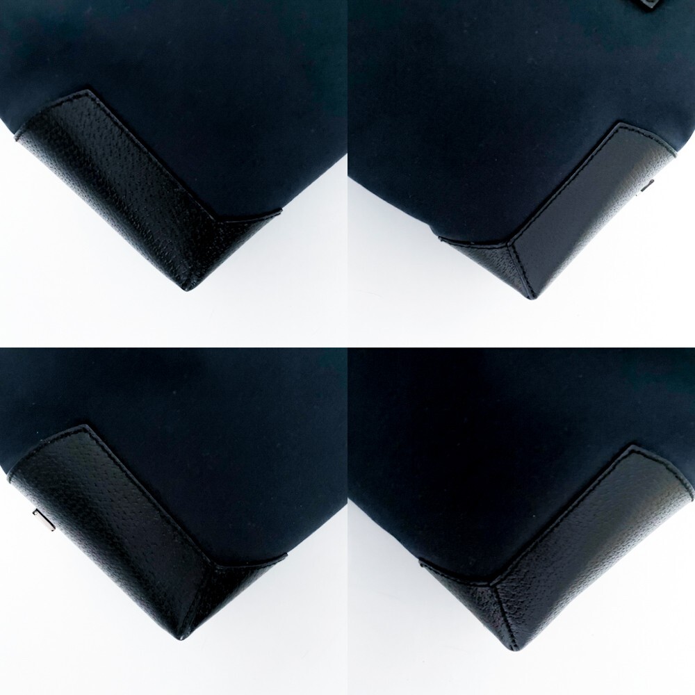 1円■超美品■型崩れ無し■希少デザイン Ferragamo フェラガモ 軽量 キャンバス トートバッグ ビジネス メンズ レディース レザー ネイビー