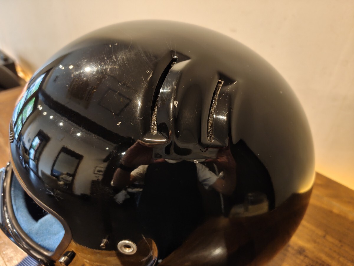 シンプソン　スーパーバンディッド　ビンテージ品　希少品　カスタムペイントベースに　カフェレーサー　モタード　ドラッグレーサー