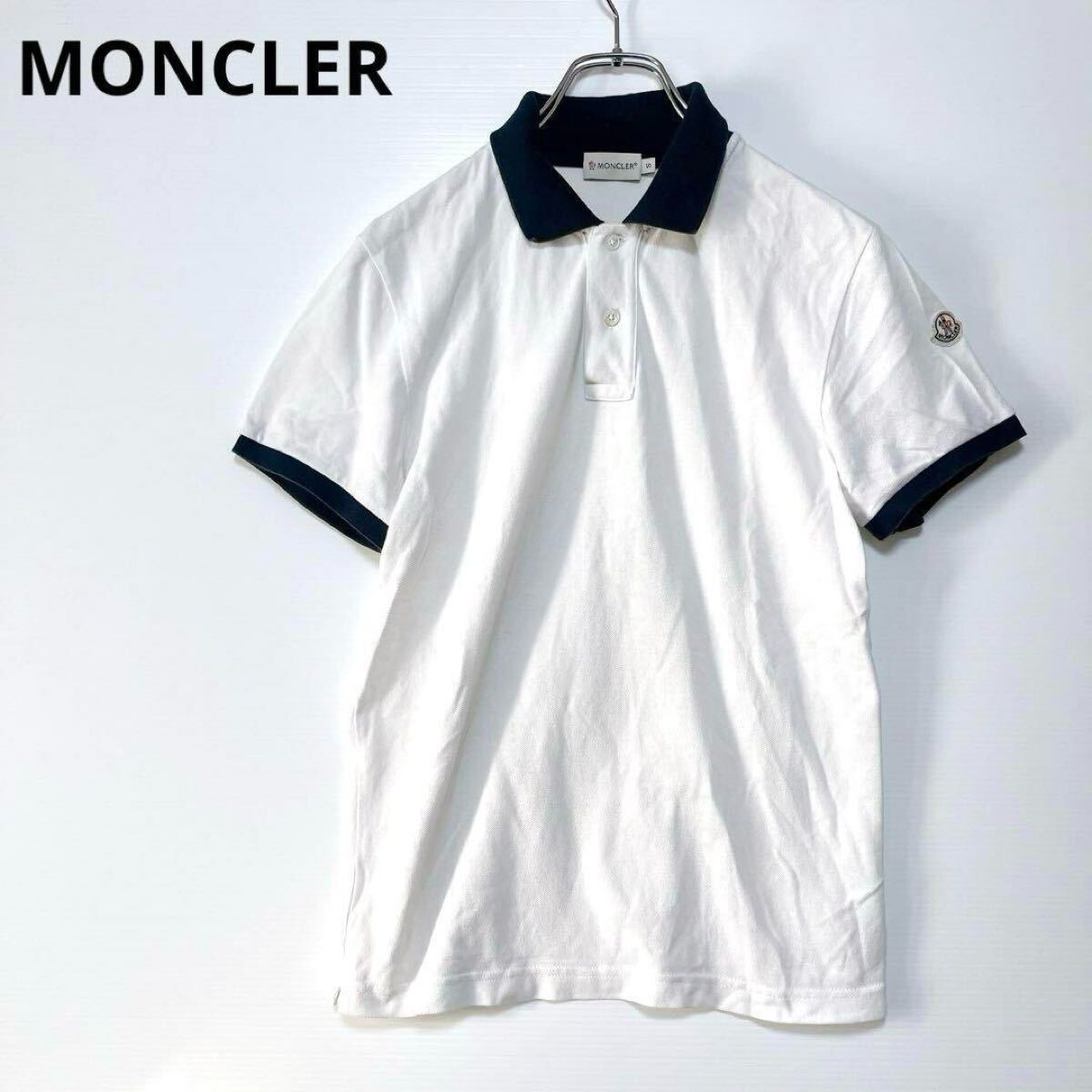 MONCLER MAGLIA POLO MANICA CORTA マグリア 鹿の子 ポロシャツ ロゴワッペン モンクレール