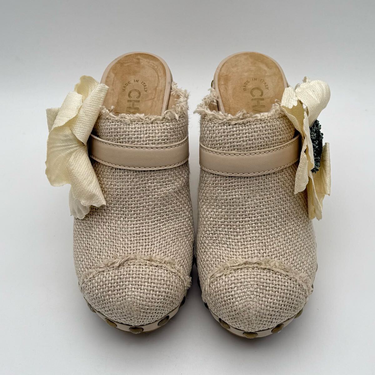 CHANEL シャネル カメリア サボ サンダル サイズ36