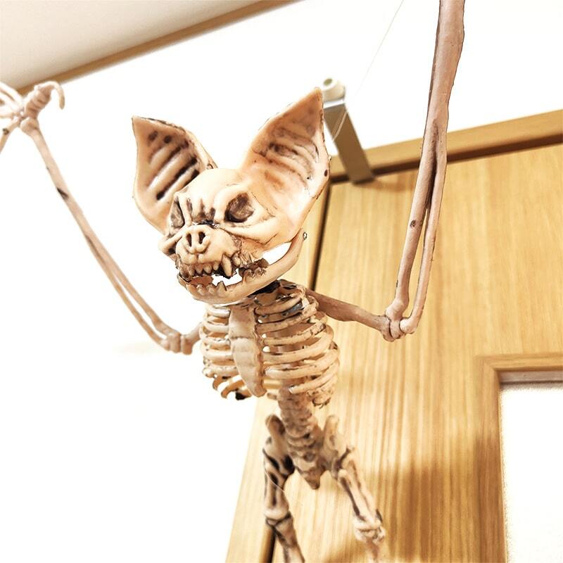 フライングボーンバット ハロウィン インテリア コウモリ ガイコツ 飾り ディスプレイ 壁掛け おしゃれ 骸骨 アメリカン 雑貨 バー カフェ_画像3