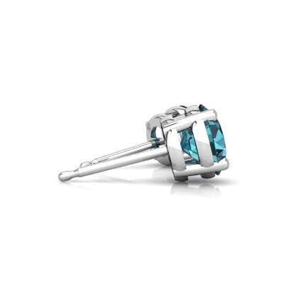 【光によって色が変わる不思議な寶石】/ 1.28ct / アレキサンドライト ★ いつの時も? / 一粒オリジナル ピアス - BOX付！