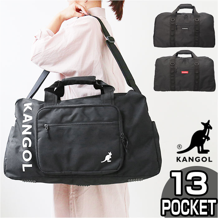 * BLACK * KANGOL Kangol 2WAY сумка "Boston bag" 250-1502 Kangol сумка 250-1502 KANGOL сумка "Boston bag" Boston задний 