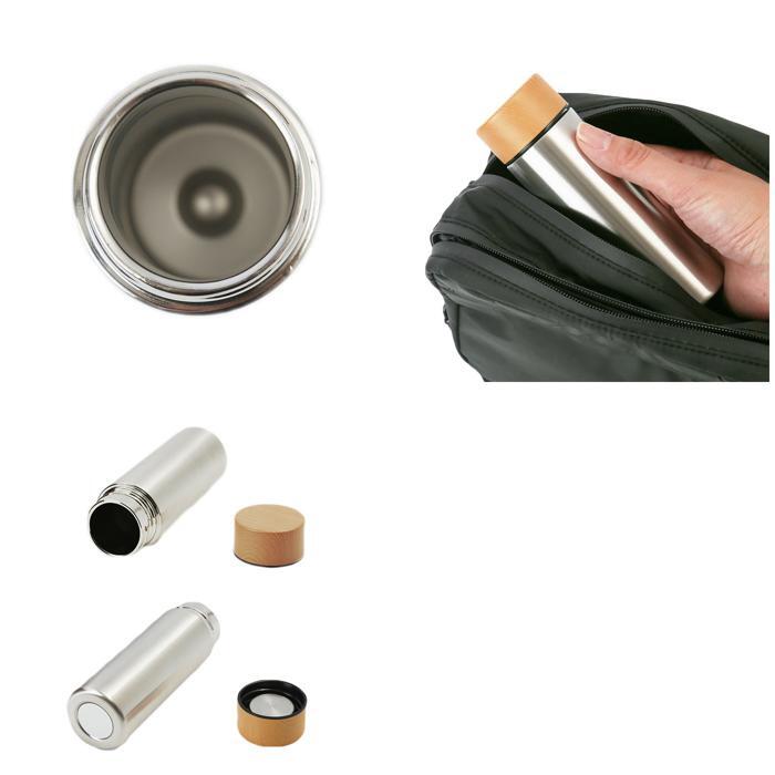 ☆ ブラック ステンレスボトル ミニ 通販 0.5l未満 マイボトル 水筒 洗いやすい 保冷 保温 ブランド マークレススタイル 大人 マグボトル_画像9