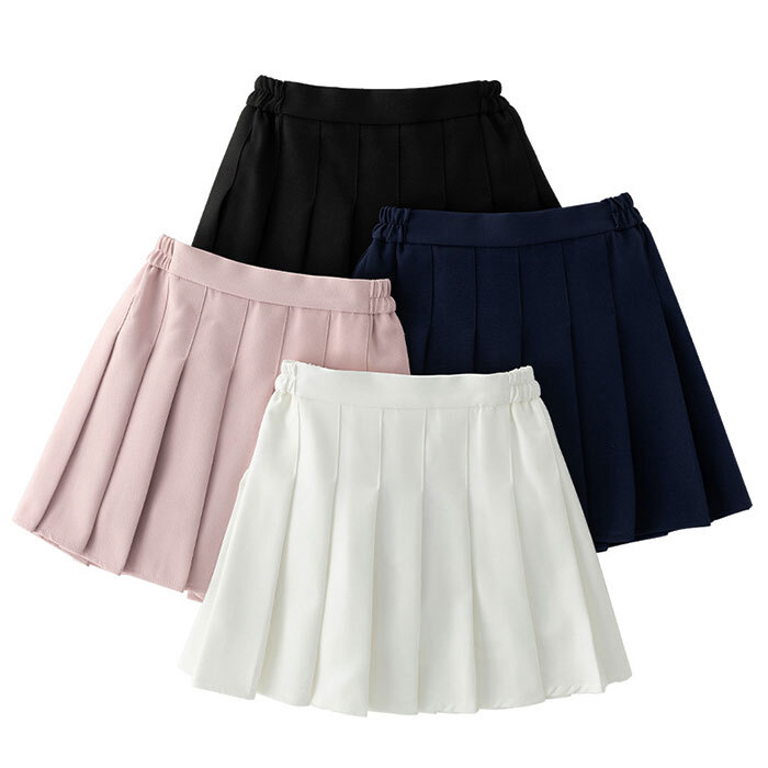 ☆ ホワイト ☆ 150cm ☆ プリーツスカート 子供 可愛い kidskirtmk1566 子供服 女の子 パンツインスカート スカパン スカート_画像6