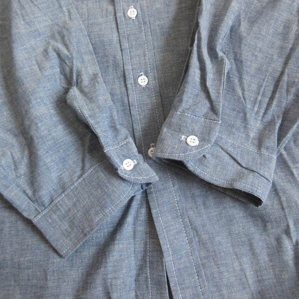 新品 USA制 90s ファイブブラザー シャンブレーシャツ 4XL ビンテージ ビッグシルエット アメリカ制 デッドストック D145-14-0005ZVW