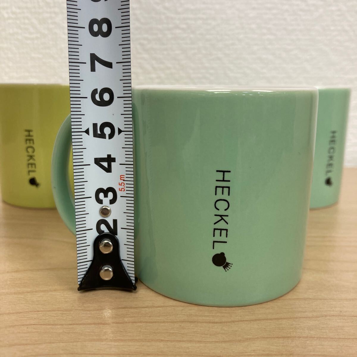 HECKEL ヘッケル マグカップ ミニ ミニマグカップ コーヒー コーヒーカップ エスプレッソ 陶器製 3個 セット 中古品_画像6