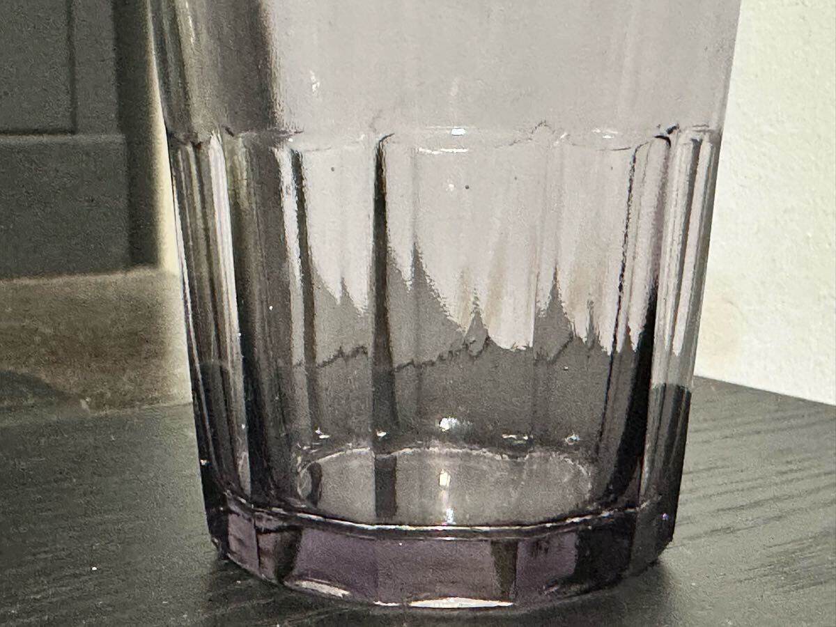 ウランガラス 薄紫 コップ 2個 タンブラー グラス 大正 昭和初期