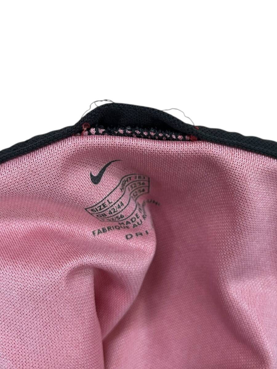 NIKE (ナイキ) CR フラメンコ ゲームシャツ 半袖 ポリエステル UK制 L レッド ブラック メンズ/027