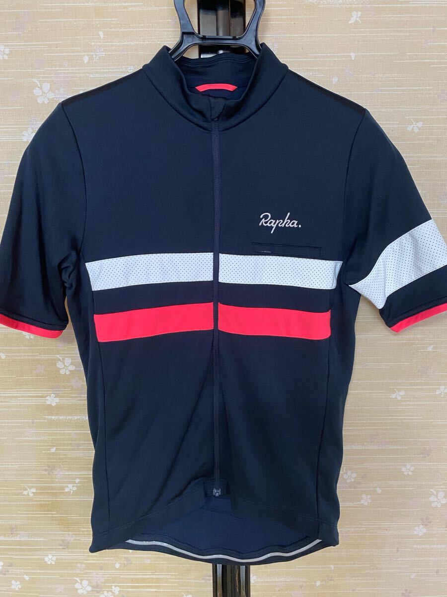 Rapha ラファ サイクルジャージ 半袖 ネイビー S BREVET JERSEY