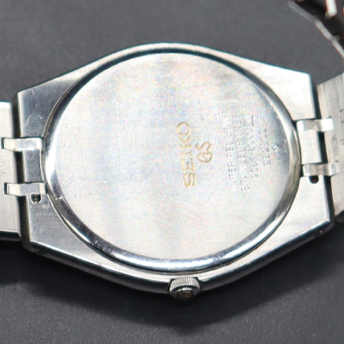 SEIKO GS グランドセイコー 95GS クォーツ 9587-8000 植字ロゴ シャンパン文字盤 デイト 諏訪工場 純正GSブレス メンズ腕時(shí)計(jì)