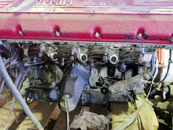 ■フェラーリ F355 エンジン 中古 ジャンク 164370 155119 ヘッド ブロック クランクシャフト ピストン コンロッド カムシャフト ■