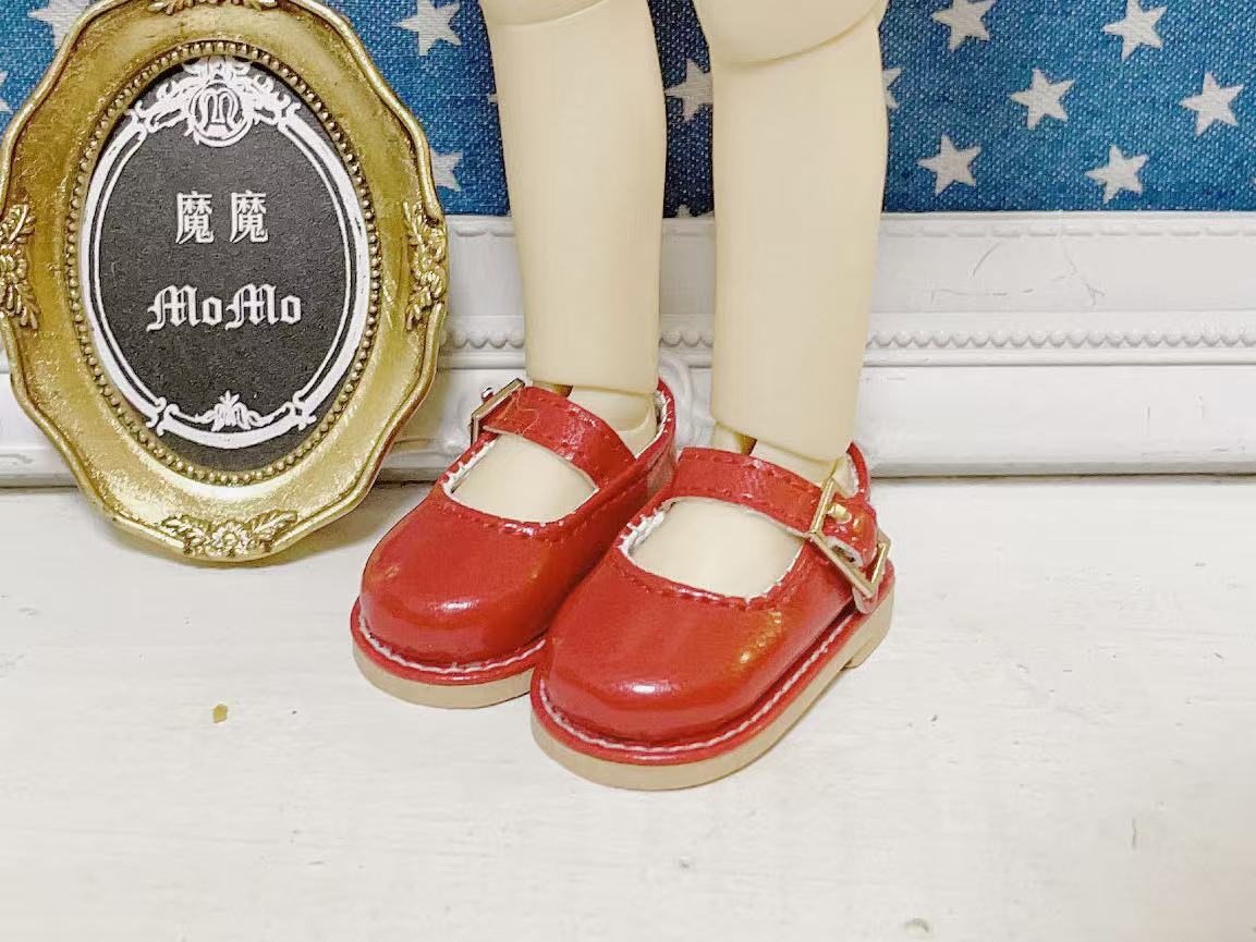 魔魔★幼SD/幼天使/幼Midi共通　ストラップシューズ　赤★新品