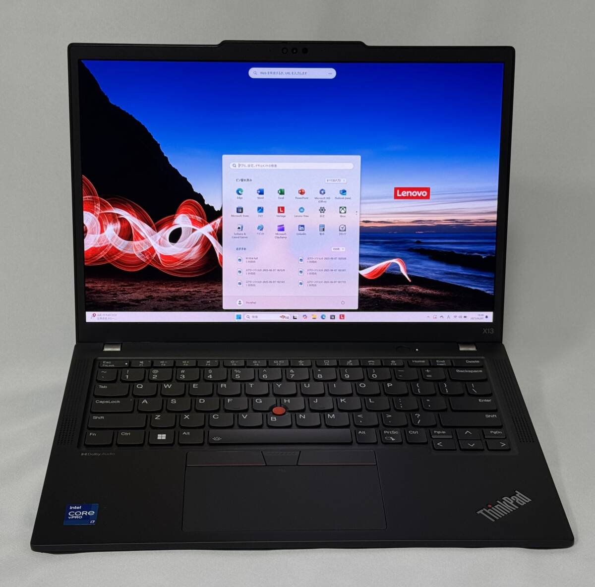 フルスペック ThinkPad X13 Gen 4 - MS Office 2021 LTE 付き - CPU i7 / MEM 32GB / SSD 2TB / LCD OLED 3K / 顔認(rèn)証カメラー