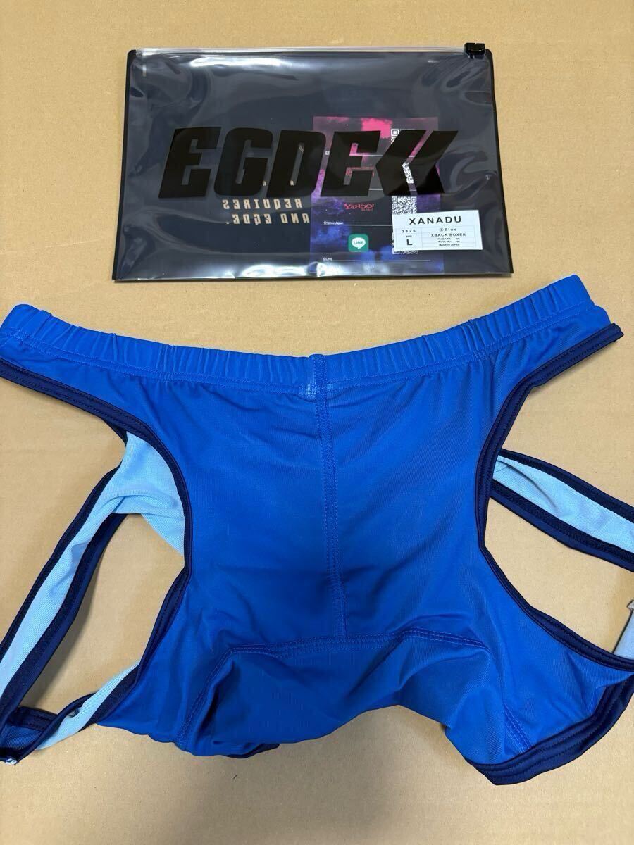 EGDE XANADU スーパーローライズ Xバックボクサー ブルー Lサイズ 新品未使用 TOOT GX3