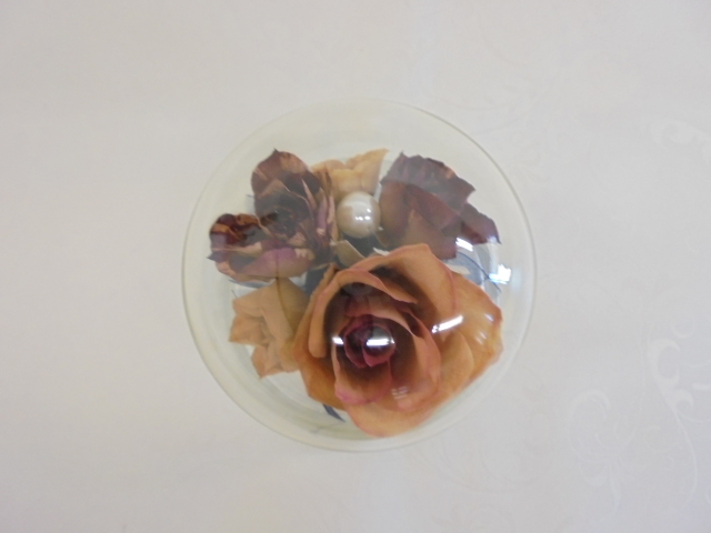 [KCM] Len te-12-PH-F* хранение товар *Reine De Fleur/ Len te поток ru сухой цветок стекло купол примерно φ10×9cm интерьер украшение произведение искусства 