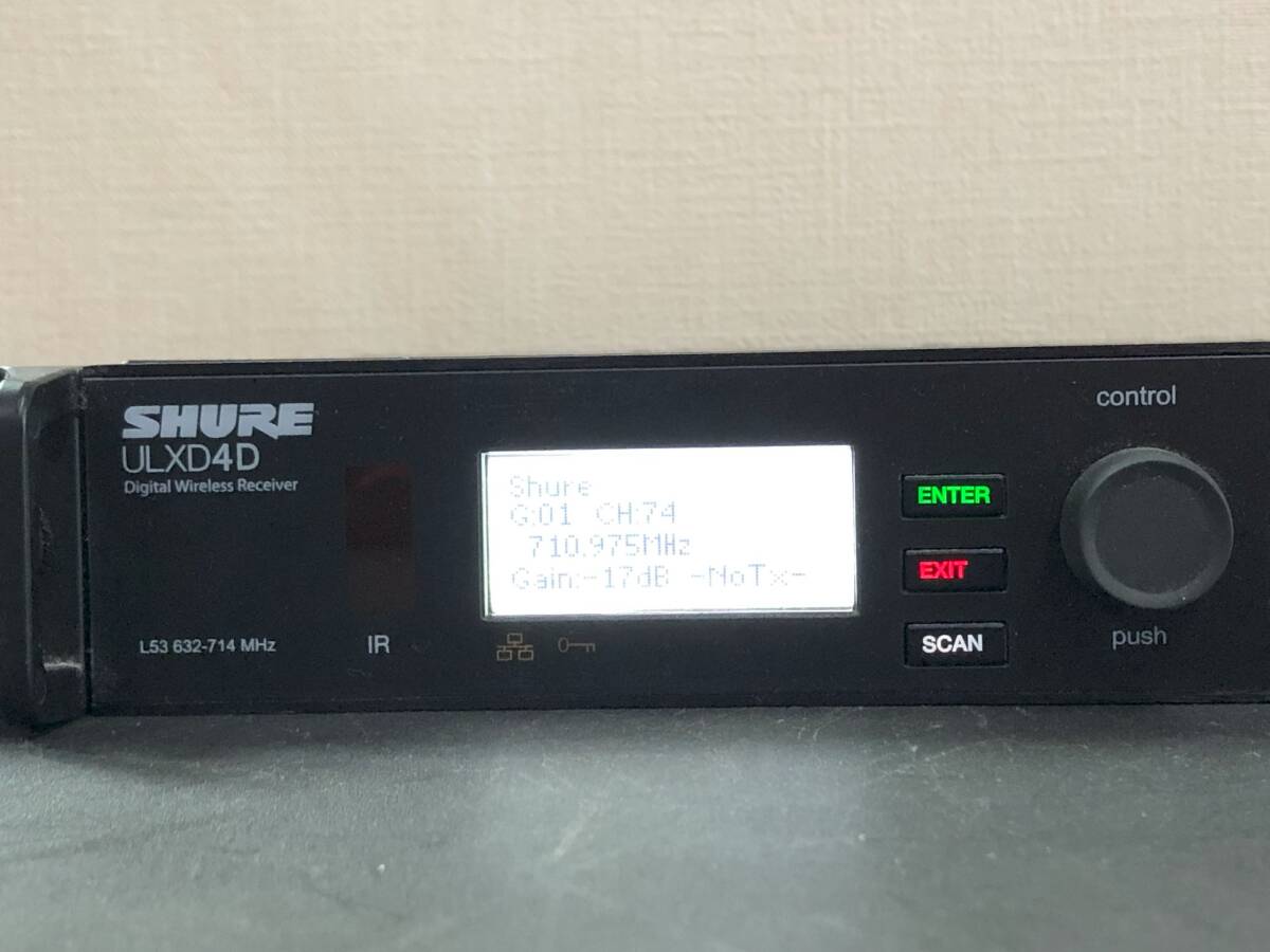 Re96 SURE ULXD4D L53 ワイヤレスマイク受信機 中古品