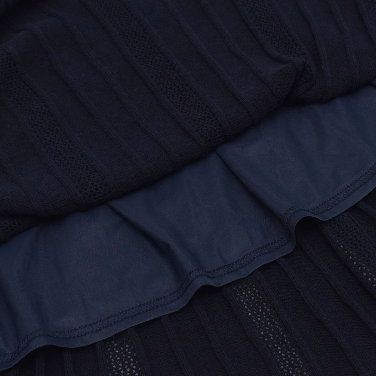 ABITOKYO アビトーキョー 透かし編み ニット ワンピース コットン100% SIZE:S [S106568]_画像7