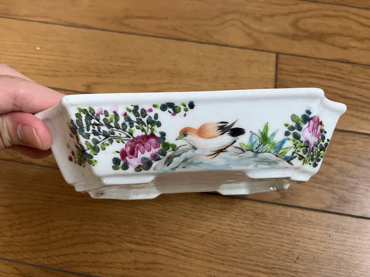 中国美術　徐善琴　植木鉢　盆栽鉢　華道具　