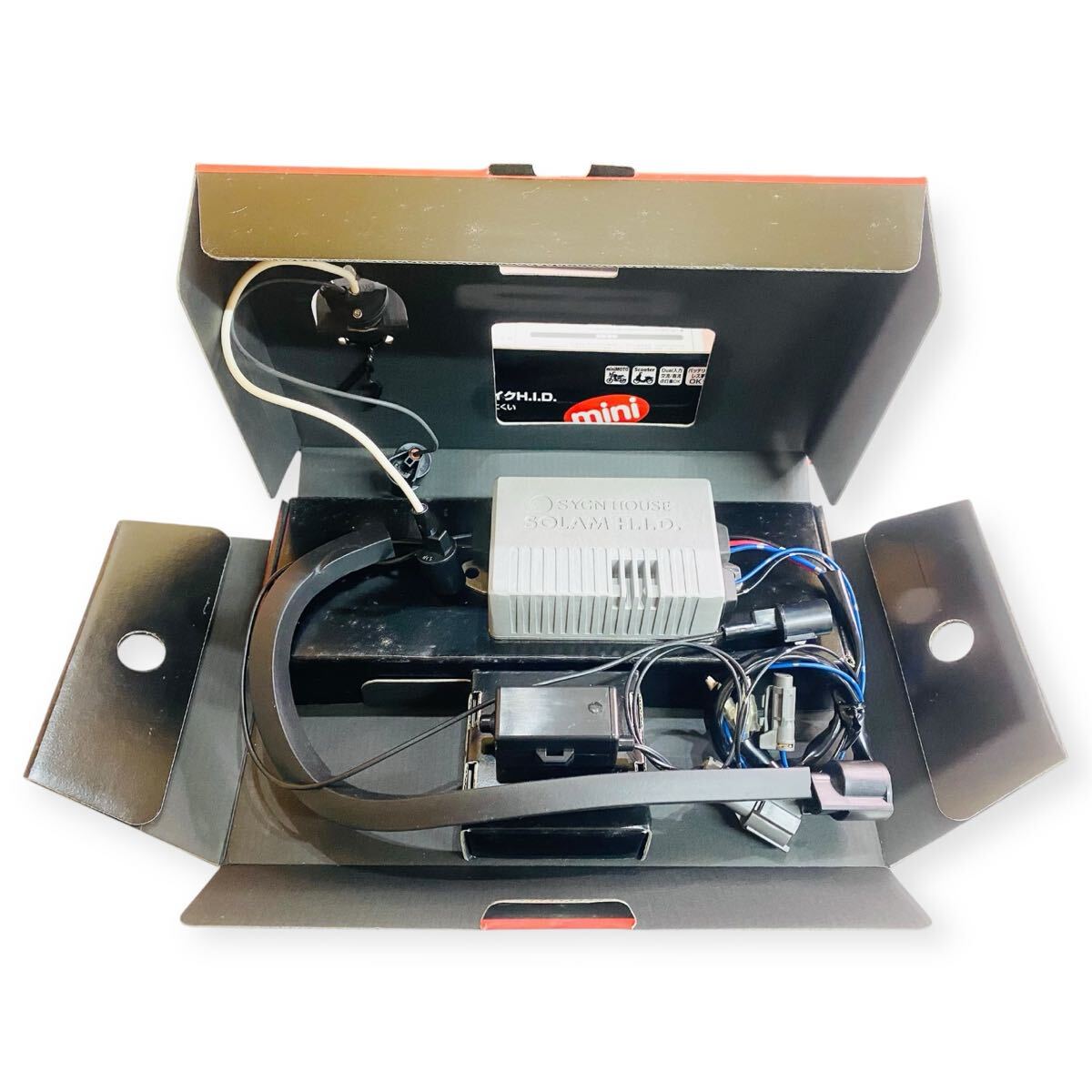 ５　SOLAM H.ID. mini DC12V AC12V ミニバイク　H.I.D. ヘッドライトキット　20W 8000K スペースブルー　未使用　長(zhǎng)期保管