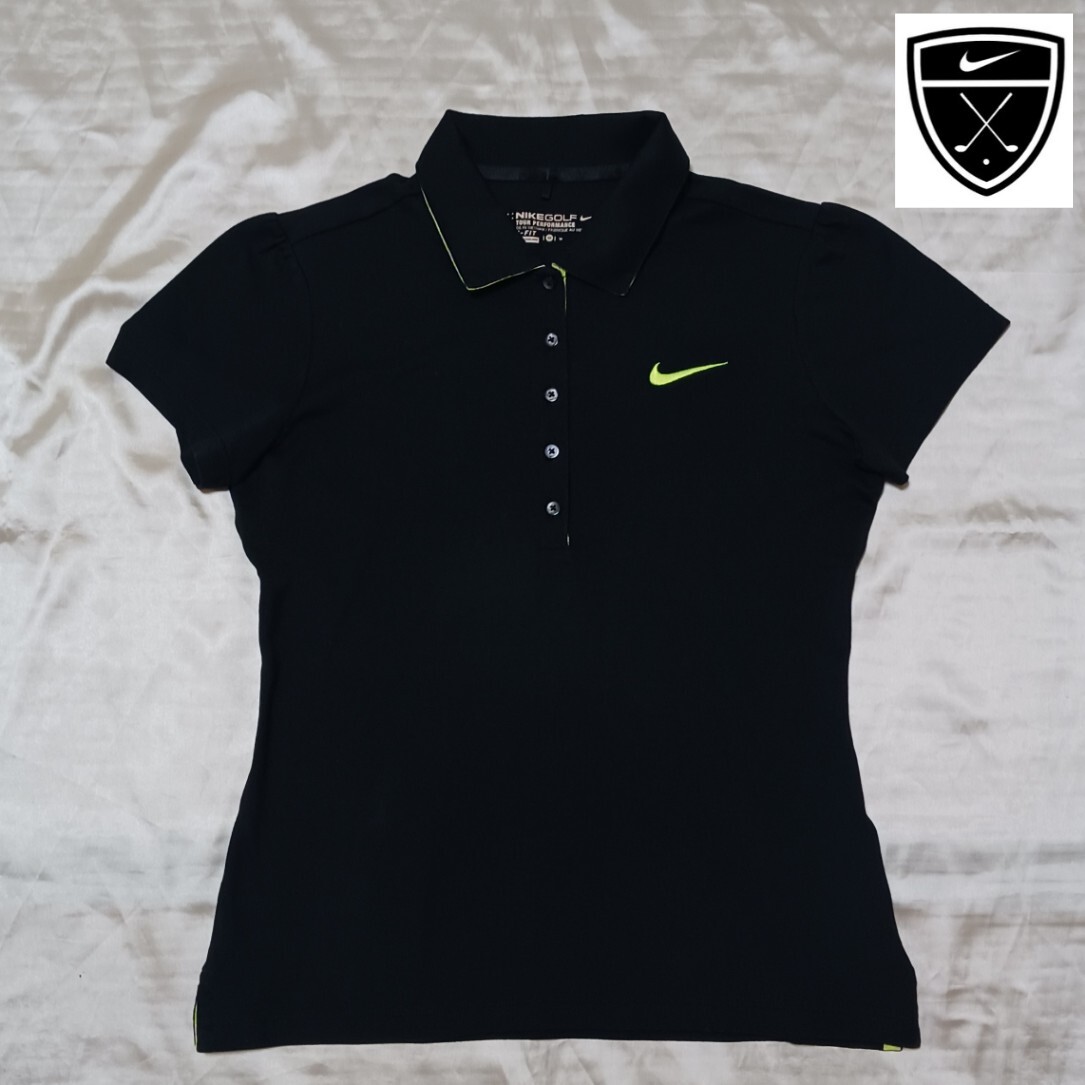 【NIKE GOLF】ナイキゴルフの刺繍ロゴ入りレディースポロシャツ（Mサイズ ）