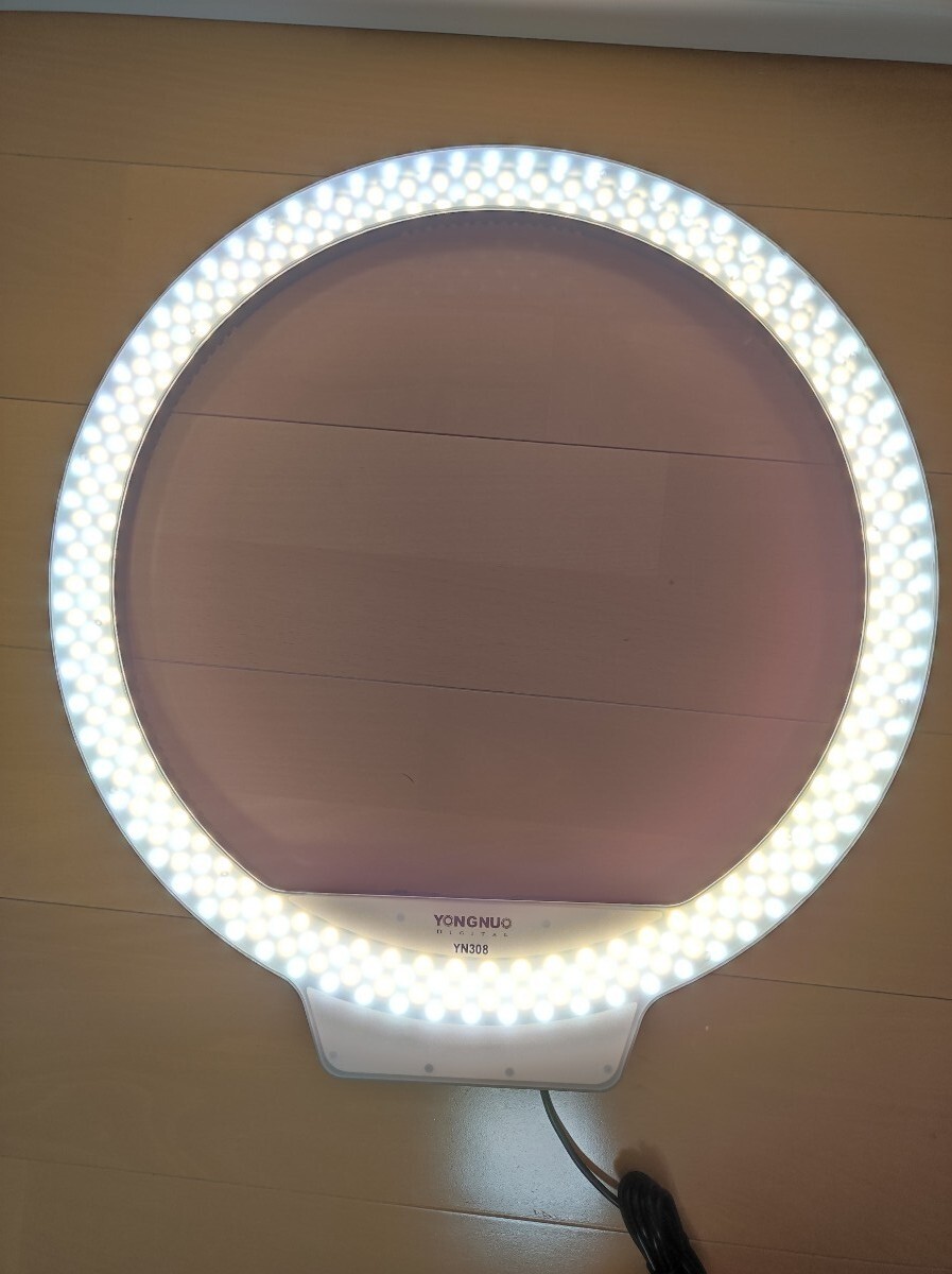 YONGNUO YN308 LEDリングライト （Inner 47cm Outer 50cm）色溫度3200-5500K