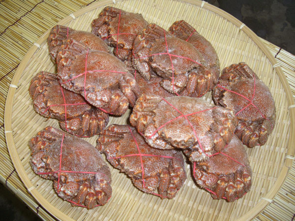 〔送料無料〕〔業(yè)務(wù)用大量?お買い得〕北海道産冷凍ボイル毛ガ二4ｋｇ（5～7尾）〔E〕☆毛蟹?かに?カニ☆